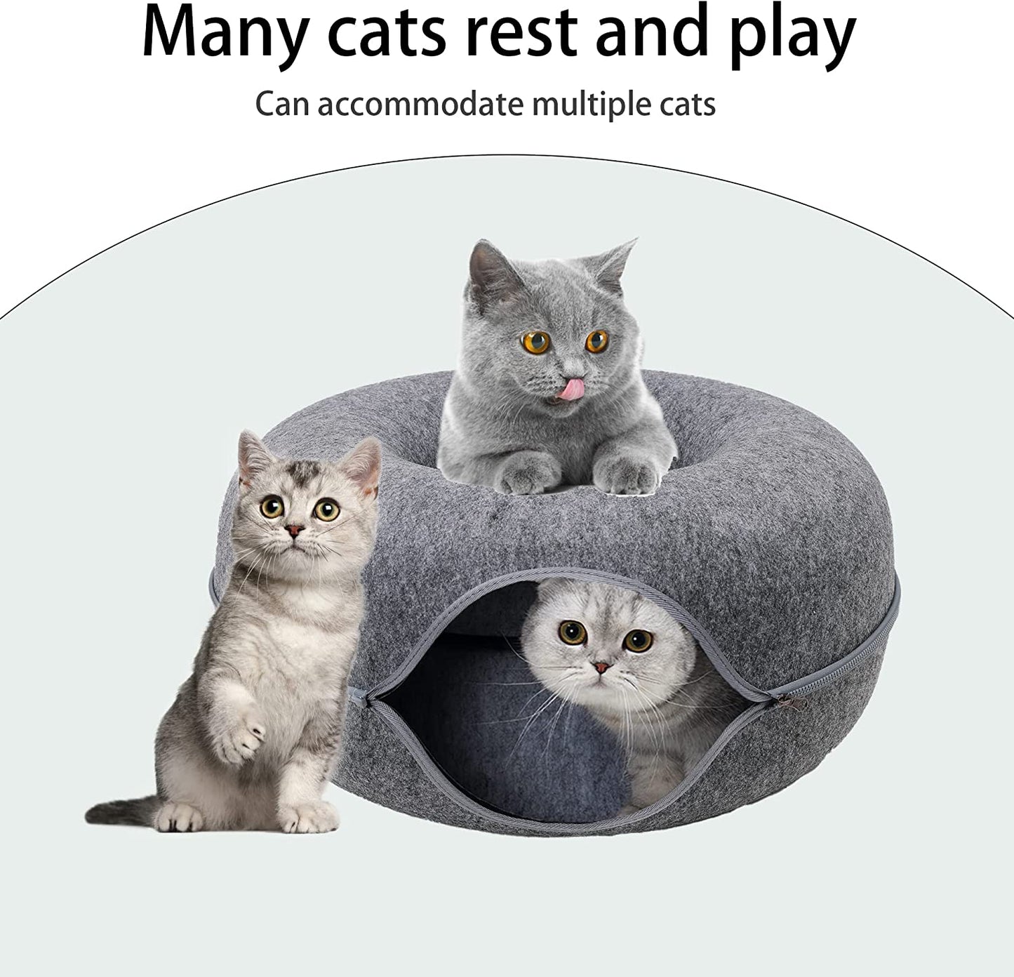 Purrfect Den - Luxe Kattentunnel met Slaapplek