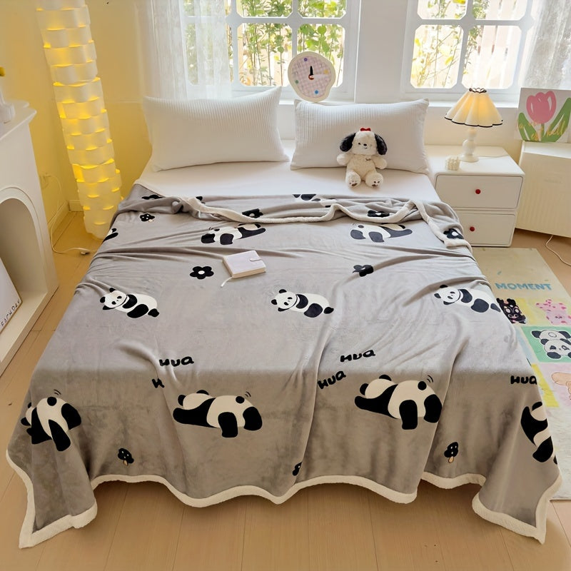PandaSnuggle – Luxe Flanellen Fleece Deken