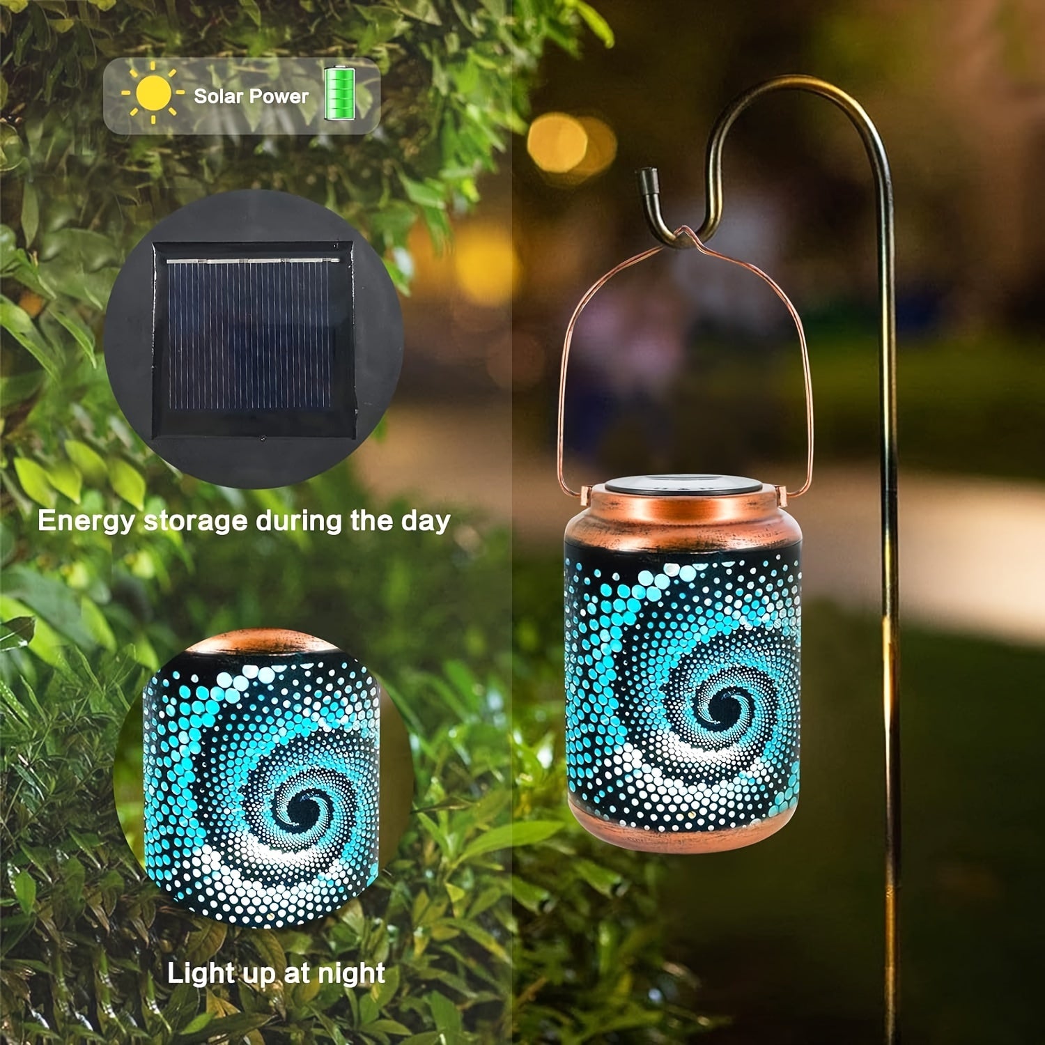 SolarLantern - Moderne LED Zonnelantaarn voor Buiten