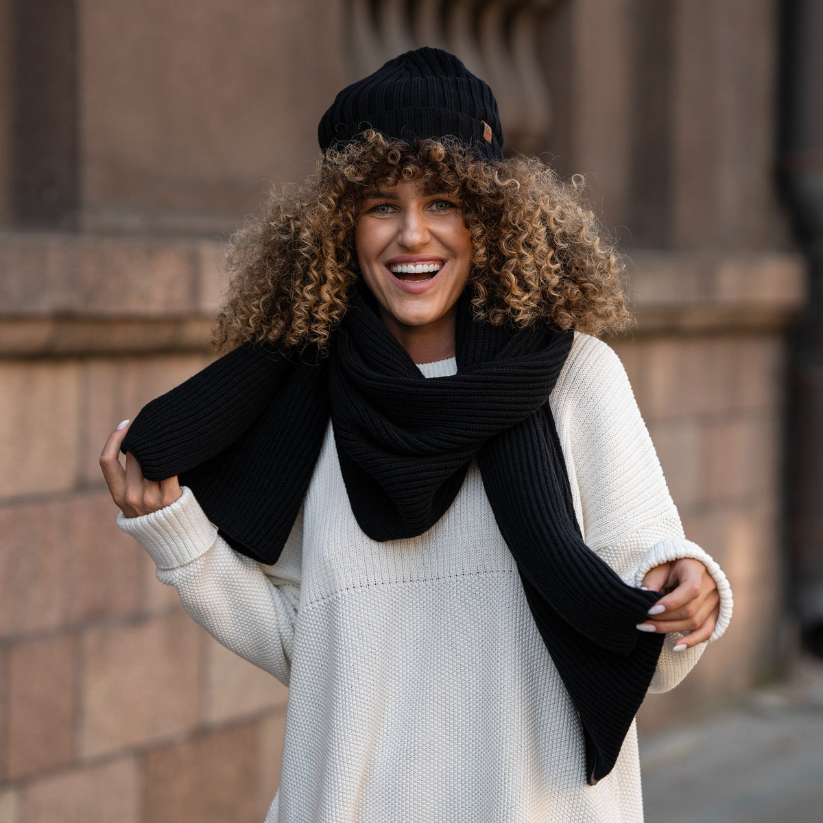 CozyMerino Beanie - Luxe Merinowol Muts voor Dames