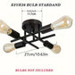 SatelliteLight – Moderne Industriële Plafondlamp in Zwart Ijzer