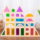 CreativeBlocks – Kleurrijke Houten Speelstenen voor Kinderen