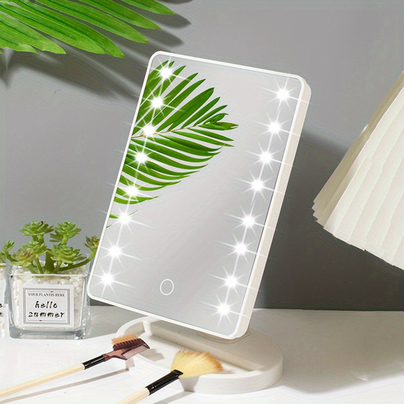 GlowPerfect - Draagbare Make-up Spiegel met 16 LED's