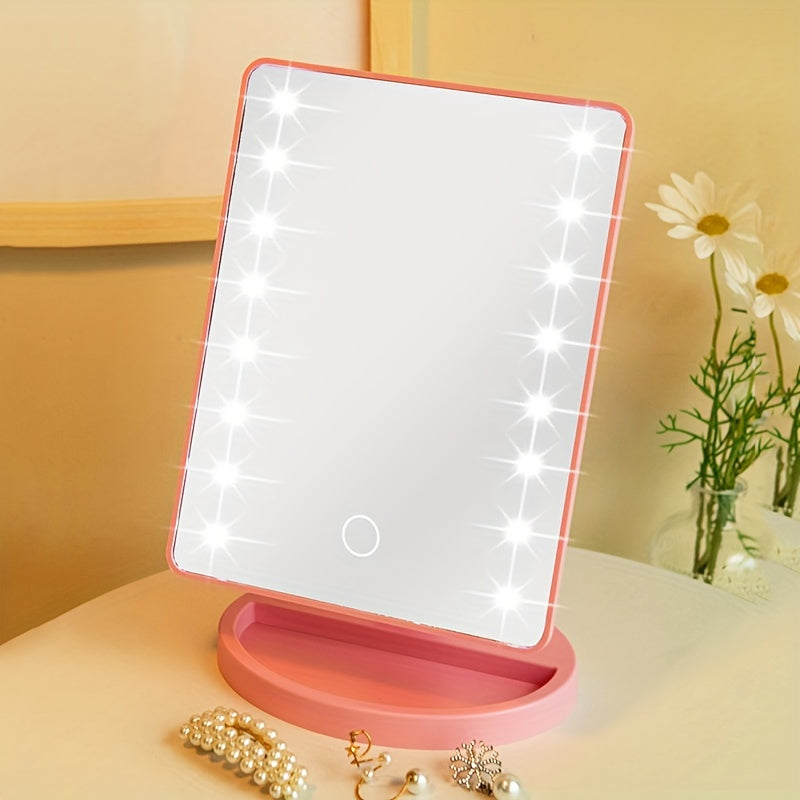 GlowPerfect - Draagbare Make-up Spiegel met 16 LED's