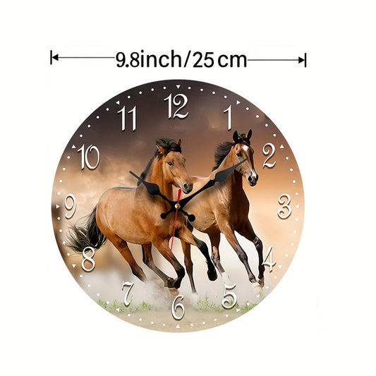 GallopTime Clock – Elegant Paardenraces Wandklok