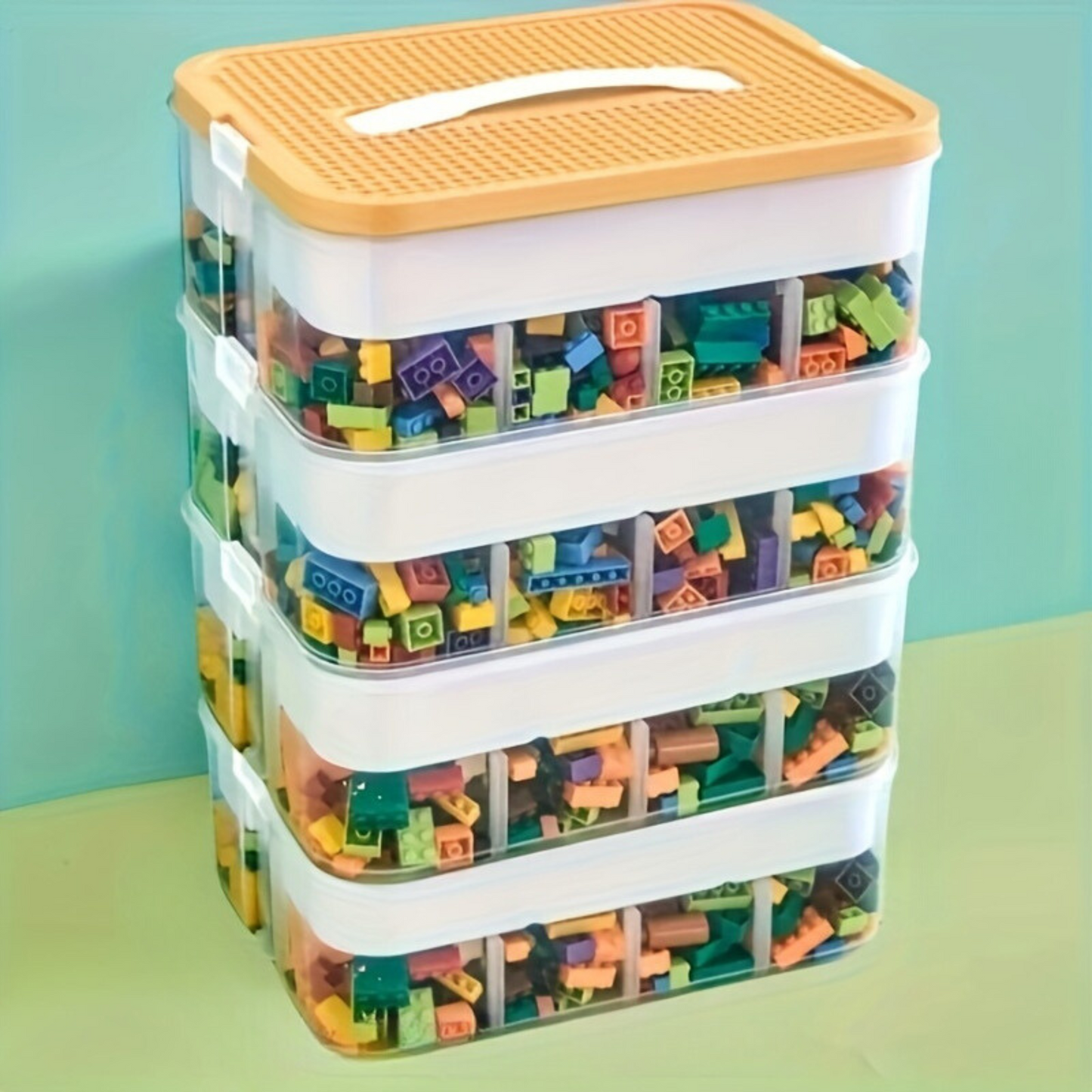 Stapelgenie - Elegante Opbergbox met Deksel voor Elke Ruimte