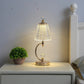 Vintage Kristallen Tafellamp - Elegante Vintage Kristallen Tafellamp voor Betoverende Sfeer