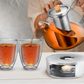 TeaFusion - Stijlvolle Theepot met Filter en Verwarmingssupport