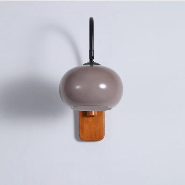 Orbite Wandlamp – Elegante Wandlamp van Kaki Glas