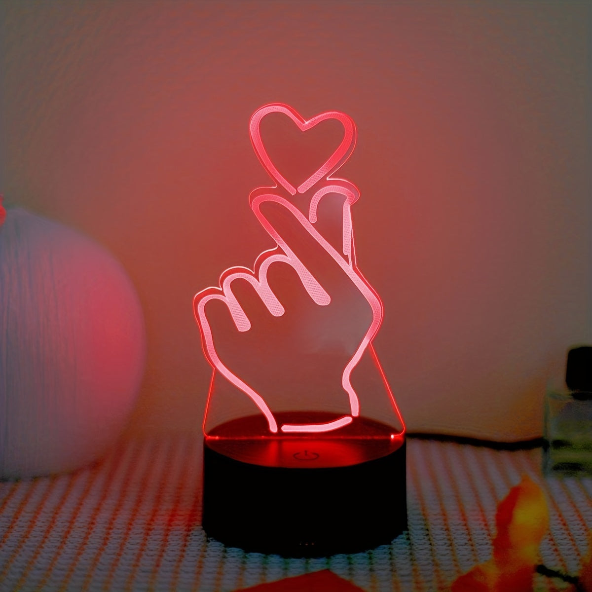 IllumiHeart - Kleurrijk LED Nachtlampje met Touchbediening