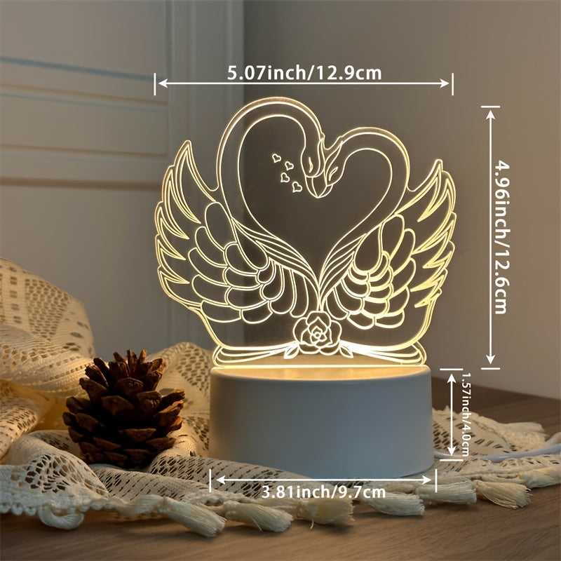 SwaneLume – USB 3D LED Tafelverlichting