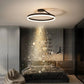 RadiantGlimmer Plafondlamp - Luxe Gouden LED Verlichting met Metaal Accenten