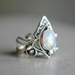 Elegante Vintage Maansteenring - Clara