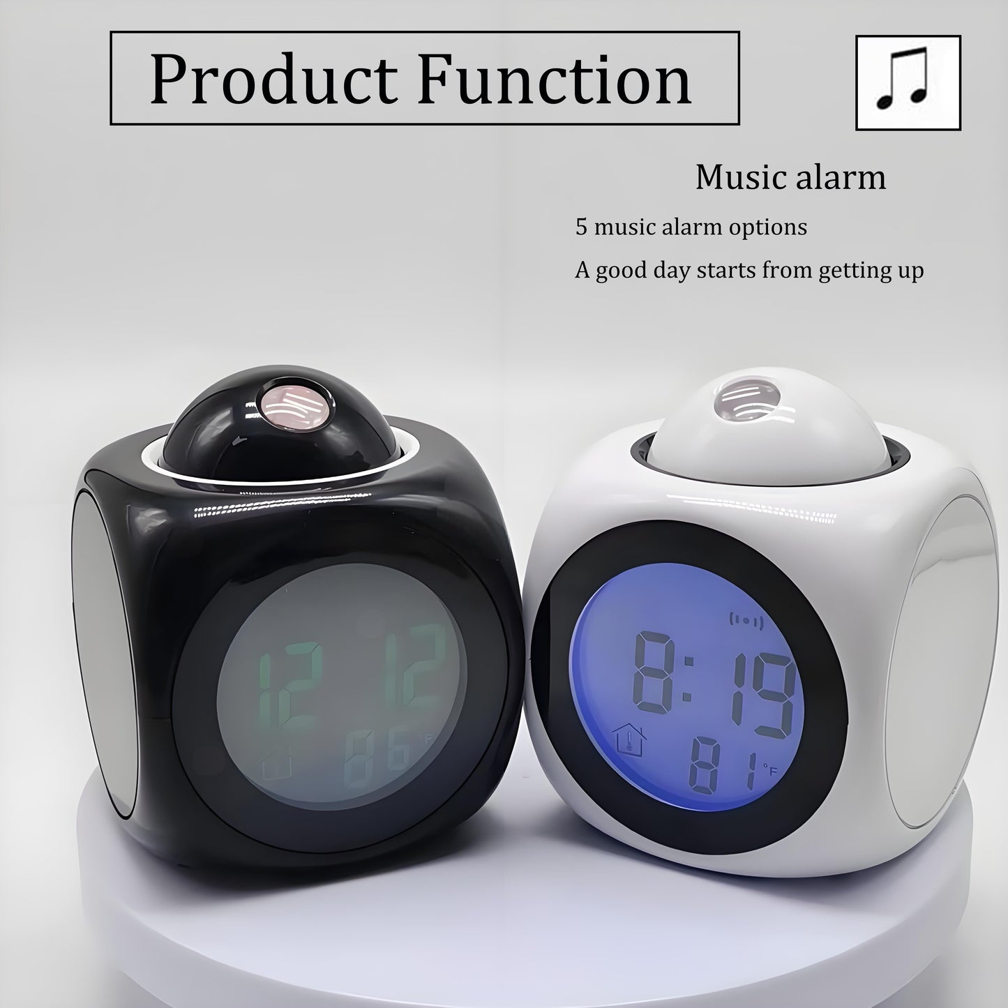 ProClock – Moderne Projectie Wekker met Geluid