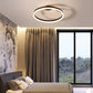 RadiantGlimmer Plafondlamp - Luxe Gouden LED Verlichting met Metaal Accenten