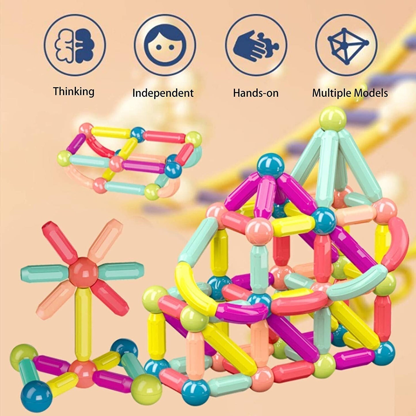 MagicBlocks Toy – Creatief Magnetisch Speelgoed met Opbergbox