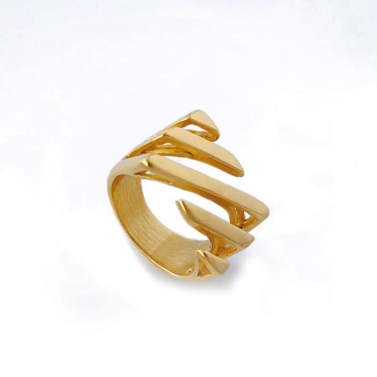 Elegant Gelaagde Gedraaide Ring - Amaris