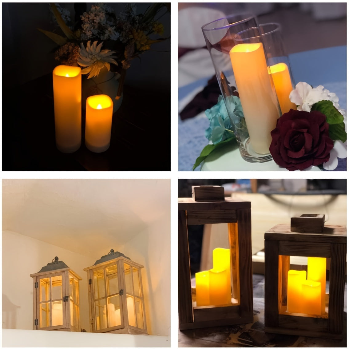GlowFlame - Set van 12 LED Kaarsen met Afstandsbediening