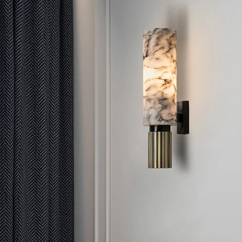 Stijlvolle Marmeren Wandlamp  - Voor Luxe en Sfeervol Interieur