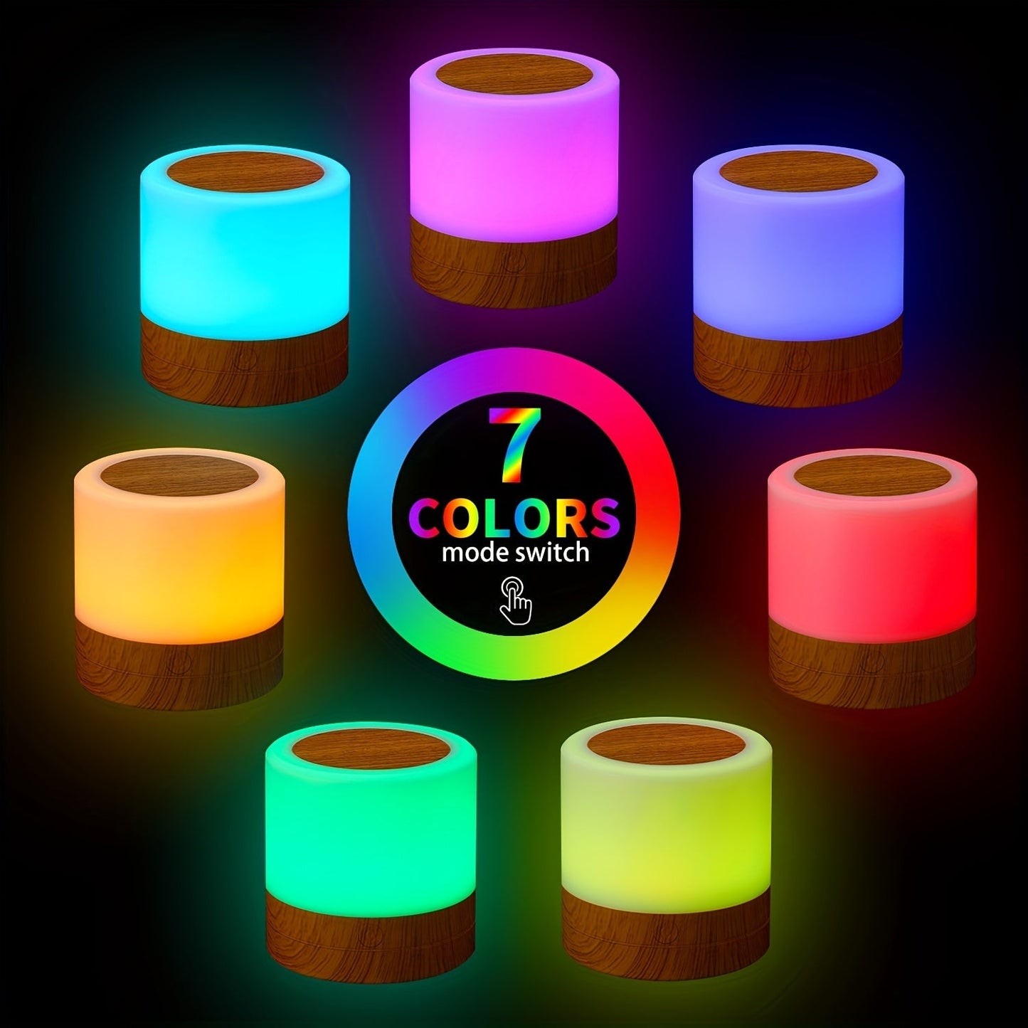 LightAura - RGB Touch Tafellamp met Afstandsbediening