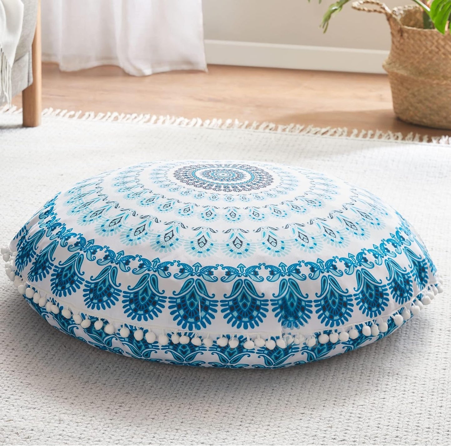 MandalaCushion – Bohemian Meditatie Kussen voor de Vloer