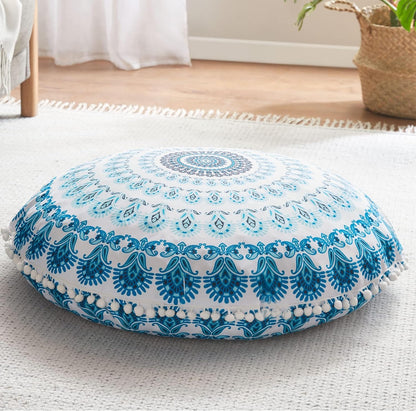MandalaCushion – Bohemian Meditatie Kussen voor de Vloer