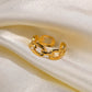 NexaTwist - Trendy Gedraaide Ring Schakel