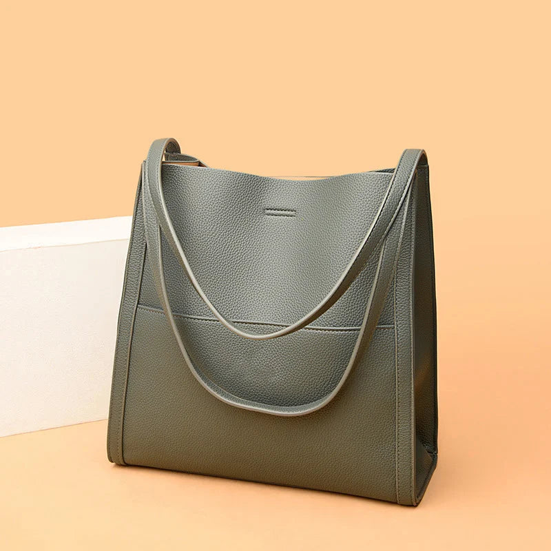 LuxeCarry - Elegante Leren Schoudertas voor Dames