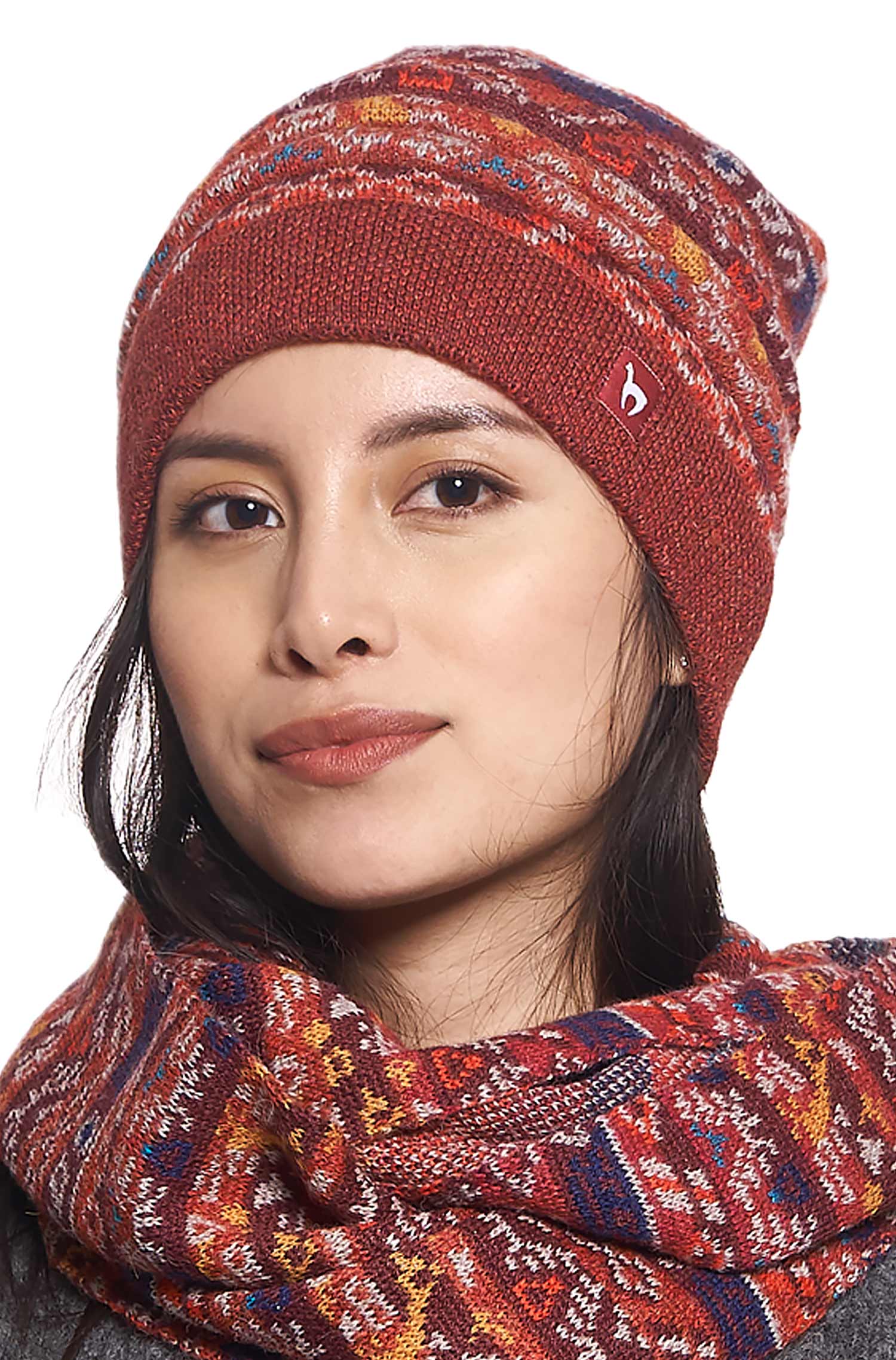 AlpacaFit Beanie - Luxe Jacquard Muts van 100%