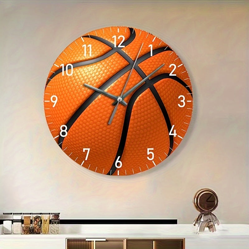 HoopsTime Clock - Design Basketbal Wandklok