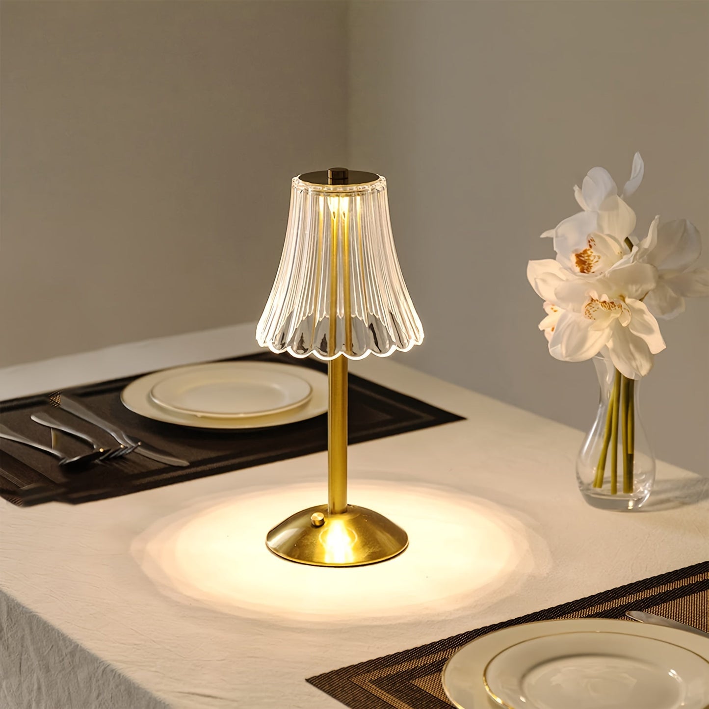 Crystaluxe Lamp - LED Kristallen Tafellamp met Touchfunctie