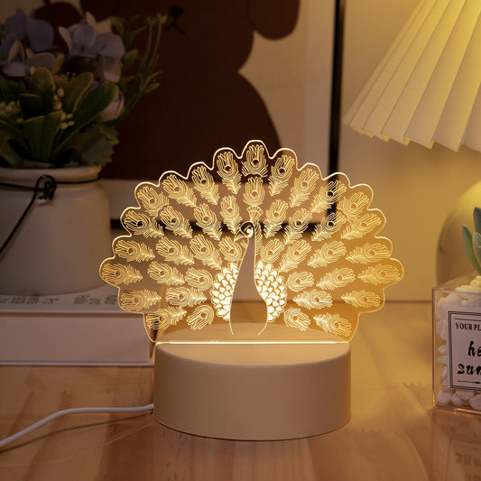 LumiPauw - Creatieve USB LED Bureaulamp