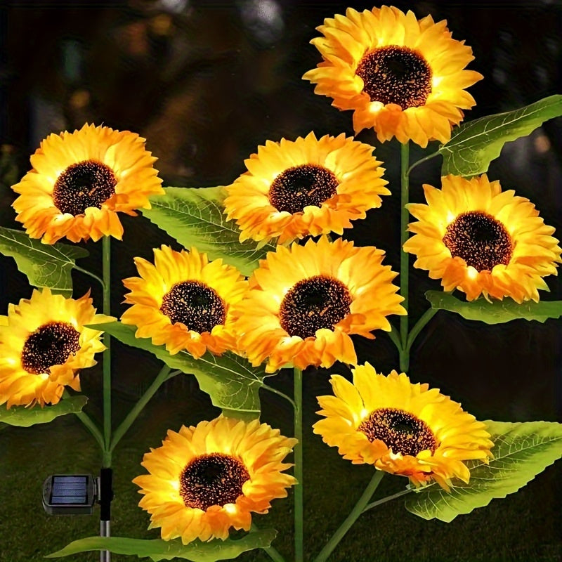 SolarBloom Light – Zonnebloem LED Tuinlamp 3 Koppen