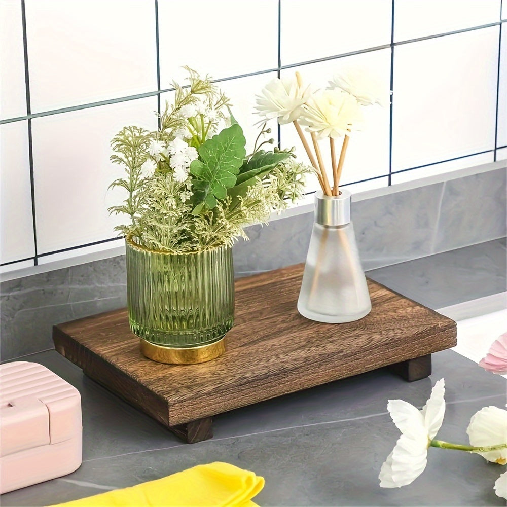 Rustic Elegance - Handgemaakt Houten Wastafelblad