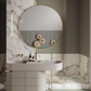 Aurora d'Or - Ronde Alabaster/Aluminum Wandlamp
