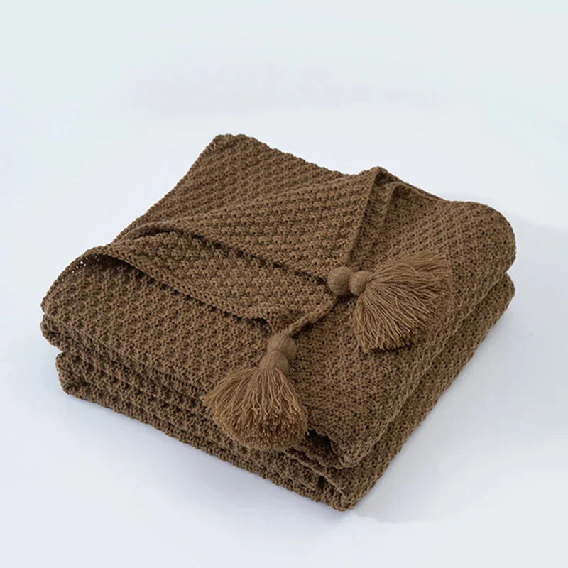 NordicCozy – Handgeweven Woldeken met Franje