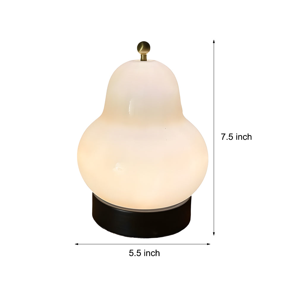 Elegante USB Peervormige Tafellamp met Dimbare LED
