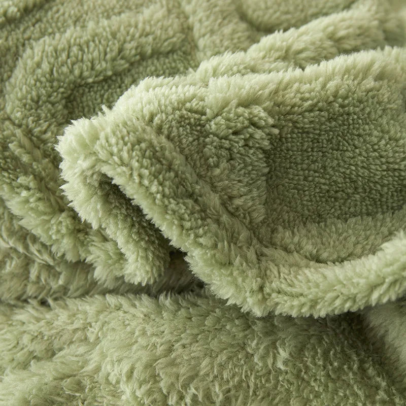 CozyLuxe - Luxe Lamswollen Deken voor Slaapkamer