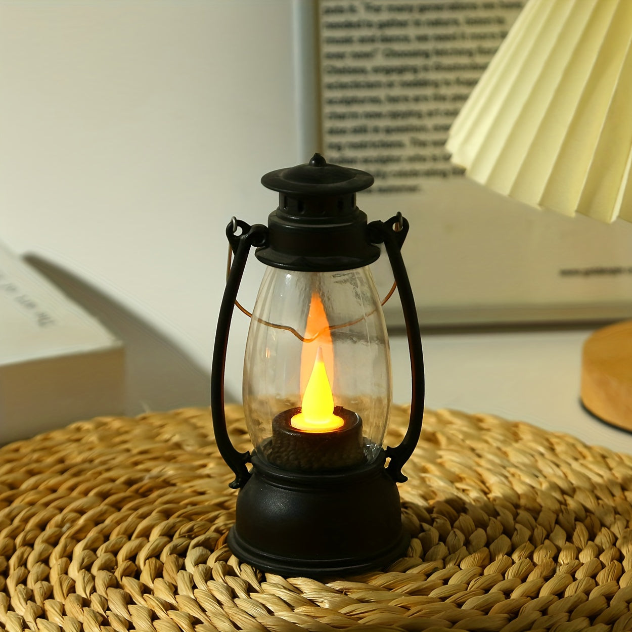 NostalgicGlow - LED Kerosine Lamp met Gele Vlam