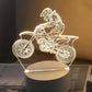 MotoLamp - 3D LED Nachtlamp Motocross Thema