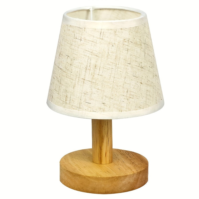 NordicGlow - Houten LED Slaaplamp met Linnen