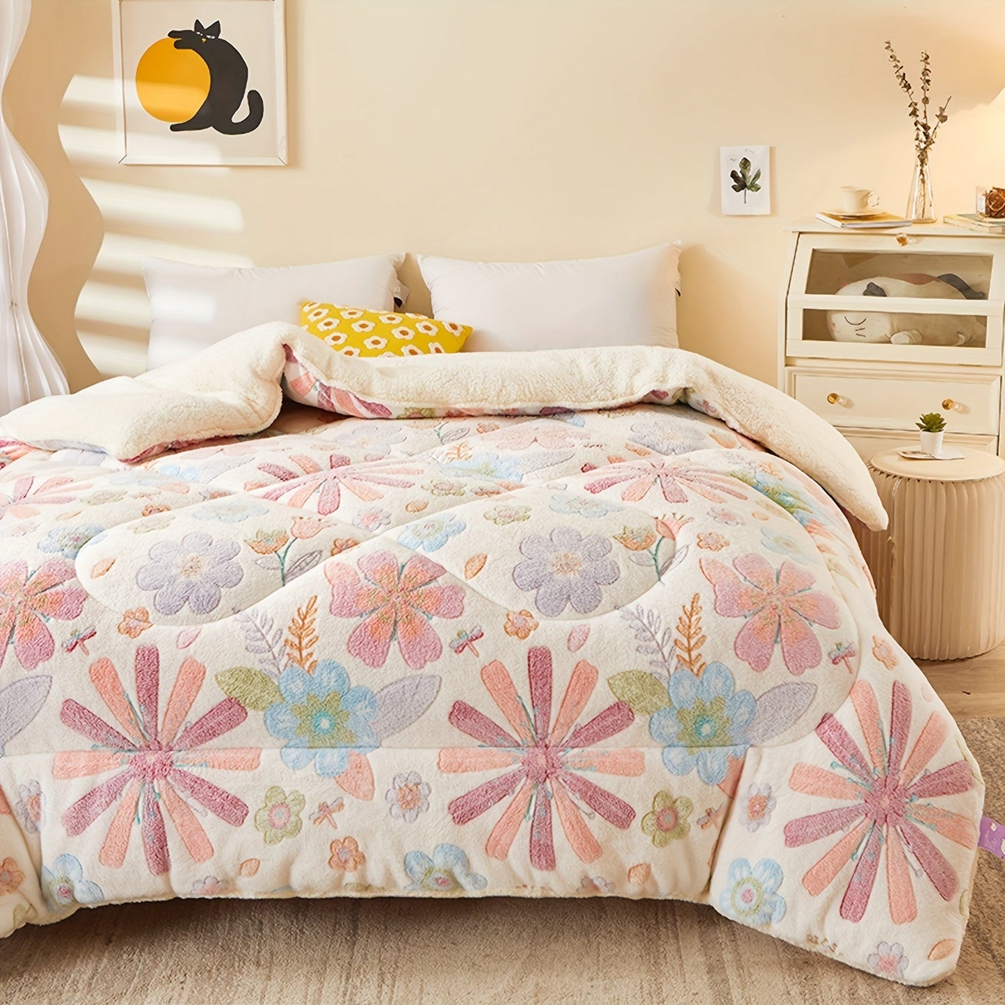 FloralDream – Zacht Fleece Winter Dekbed