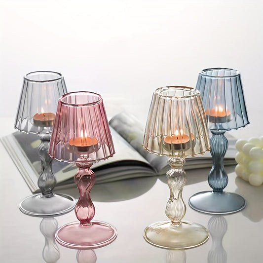 CrystalGlow – Luxe Glazen Tafellamp & Kandelaar