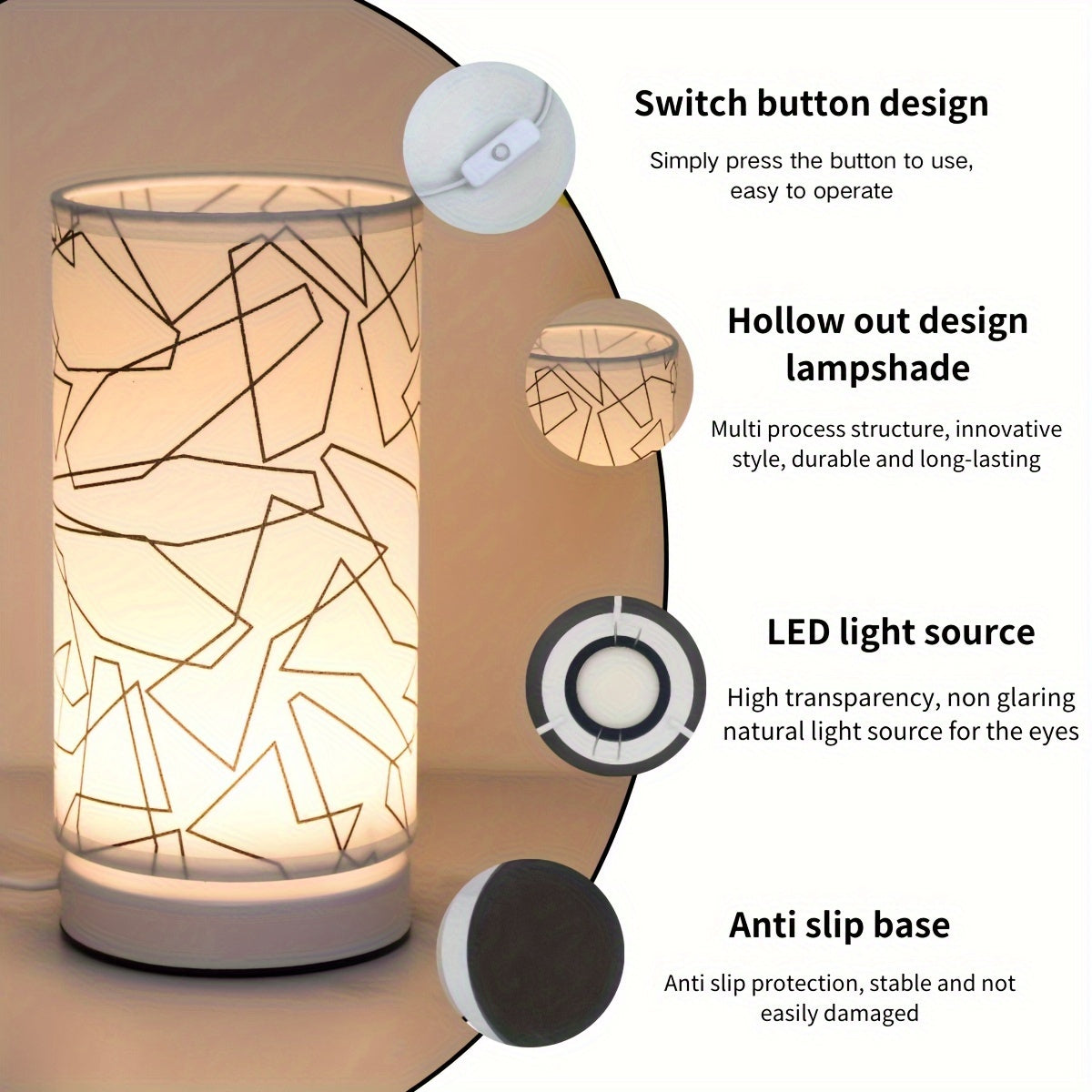 ModernLicht – Verlichte USB Tafellamp in Cilinder