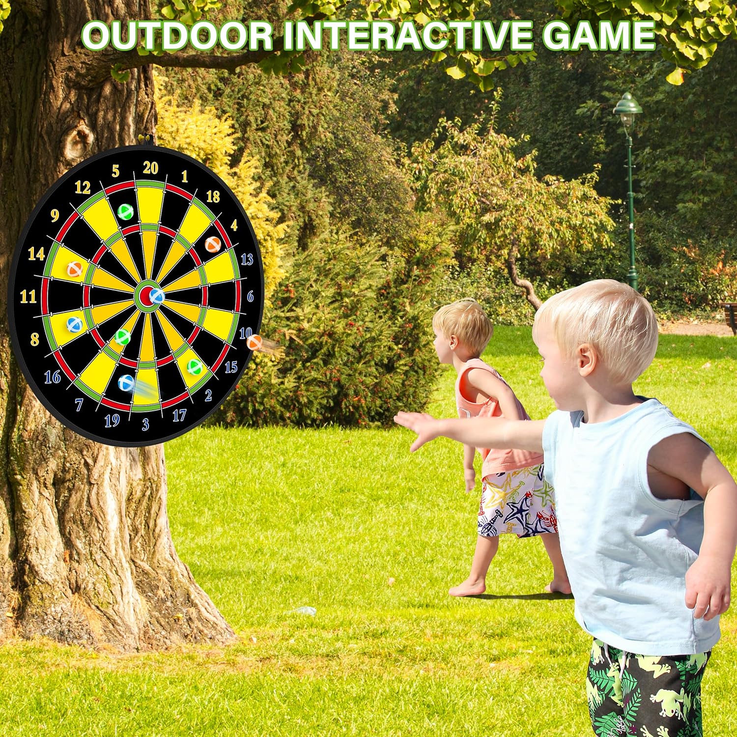 Large Double Sided Dartboard for Kids – Play, Learn and Relax