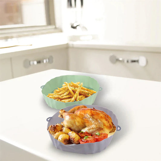 SiliconFry Tray – Herbruikbare Airfryer Vorm voor Vaatwasser