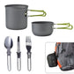 TrekChef - Complete Camping Pannenset met Bestek