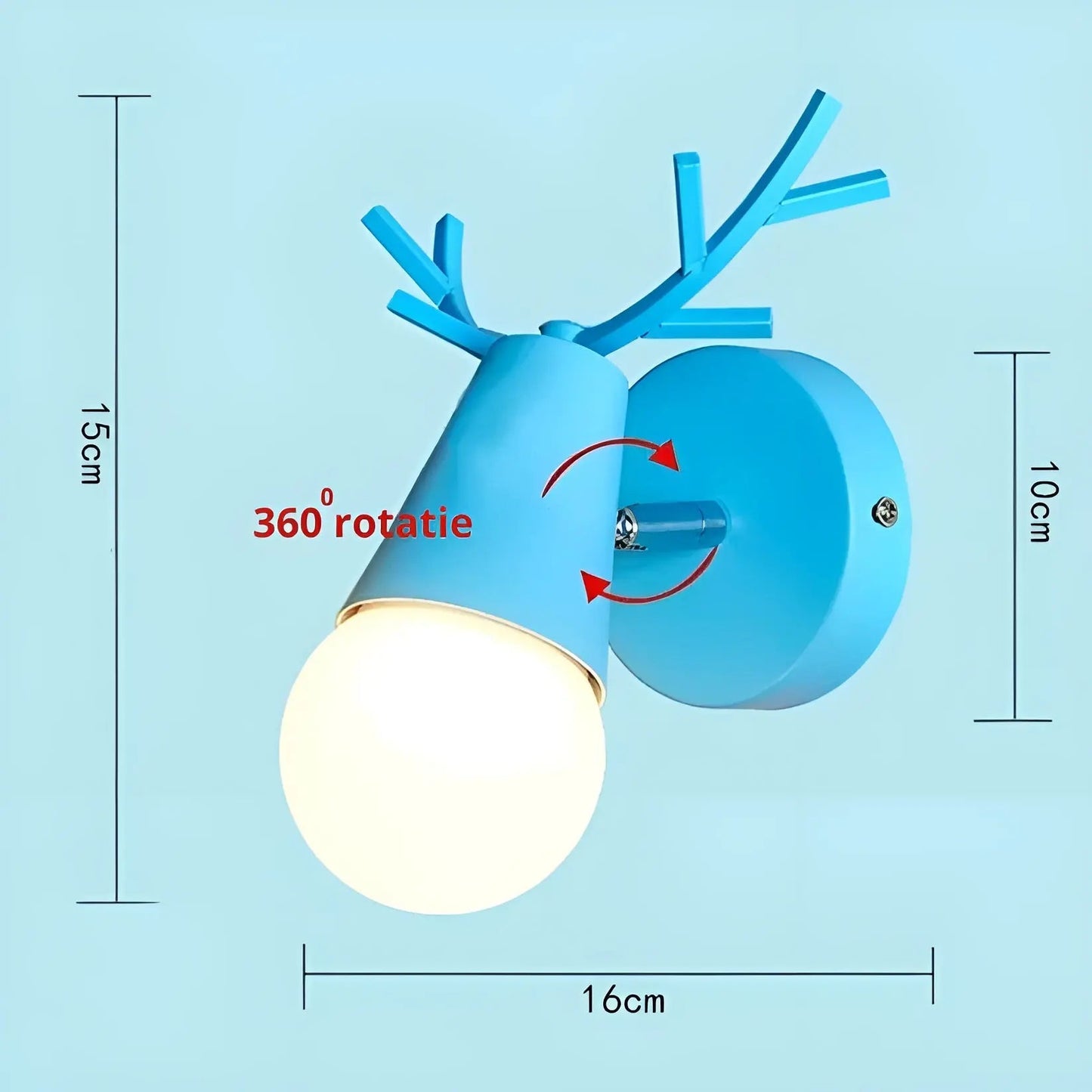 Nordic Glow Gewei LED Wandlamp – Elegant & Energiezuinig Design