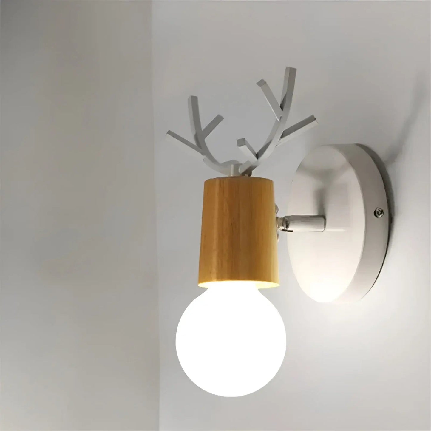 Nordic Glow Gewei LED Wandlamp – Elegant & Energiezuinig Design