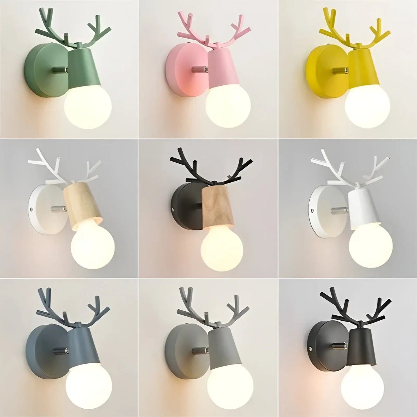 Nordic Glow Gewei LED Wandlamp – Elegant & Energiezuinig Design